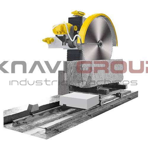 Single column single-blade block cutting machine