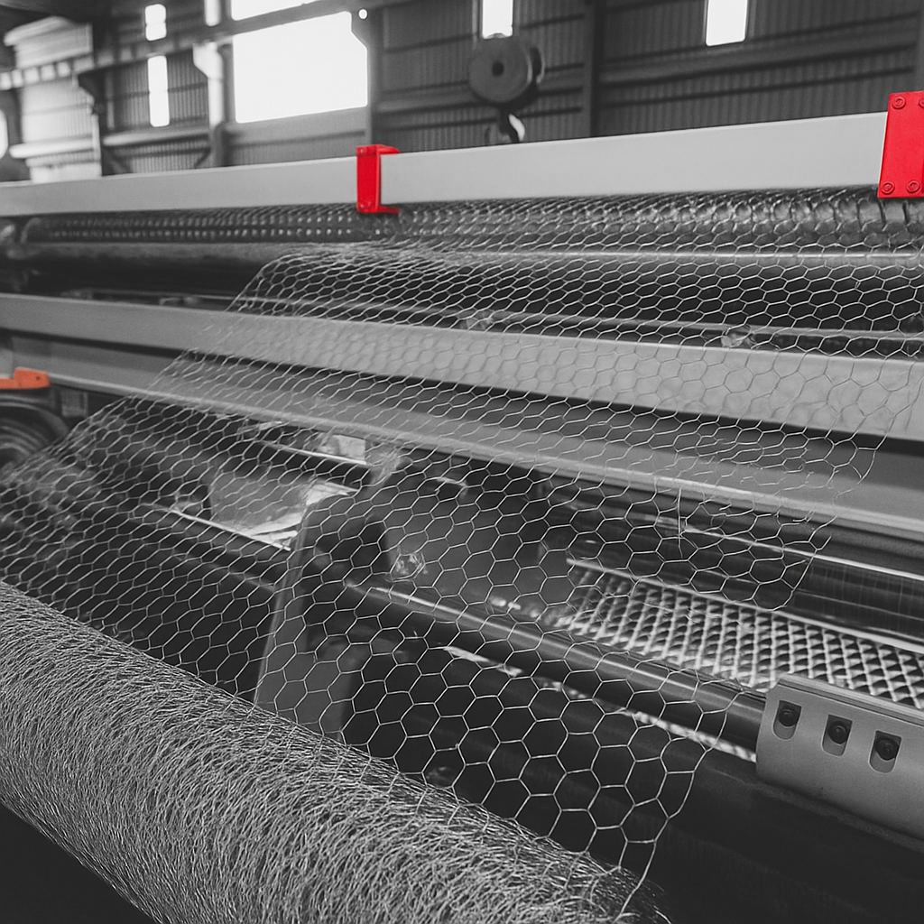 Gabion mesh weaving machines