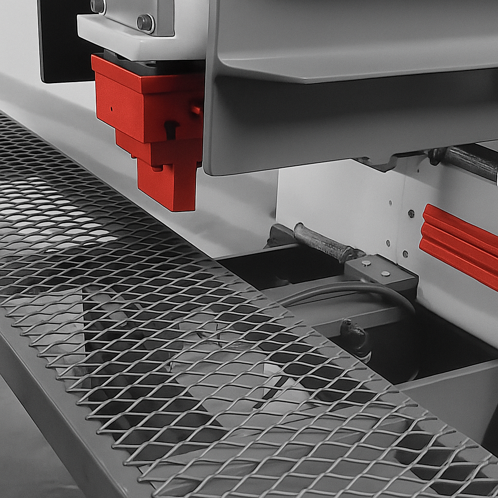 Expanded metal mesh machines