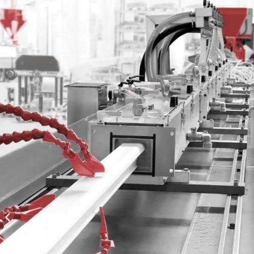 Profile extrusion machine lines