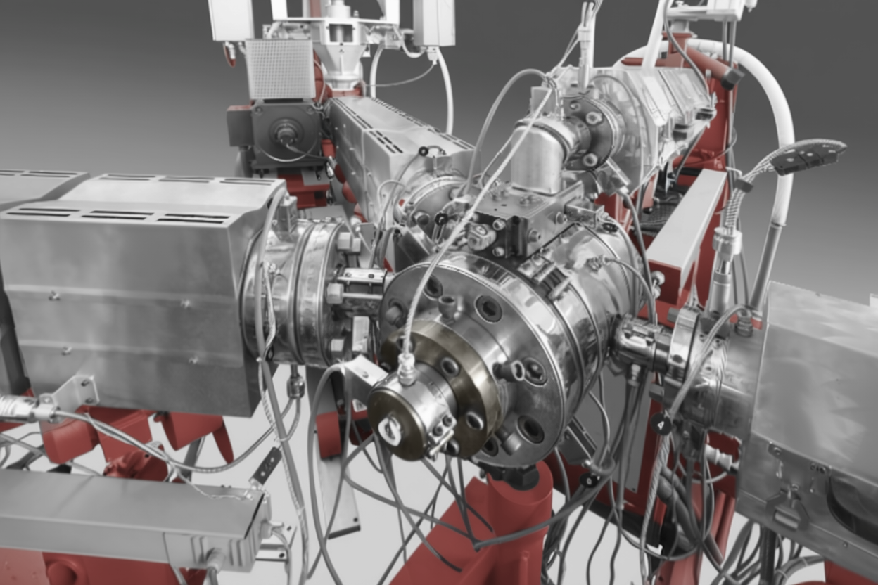 Pipes extrusion machine lines
