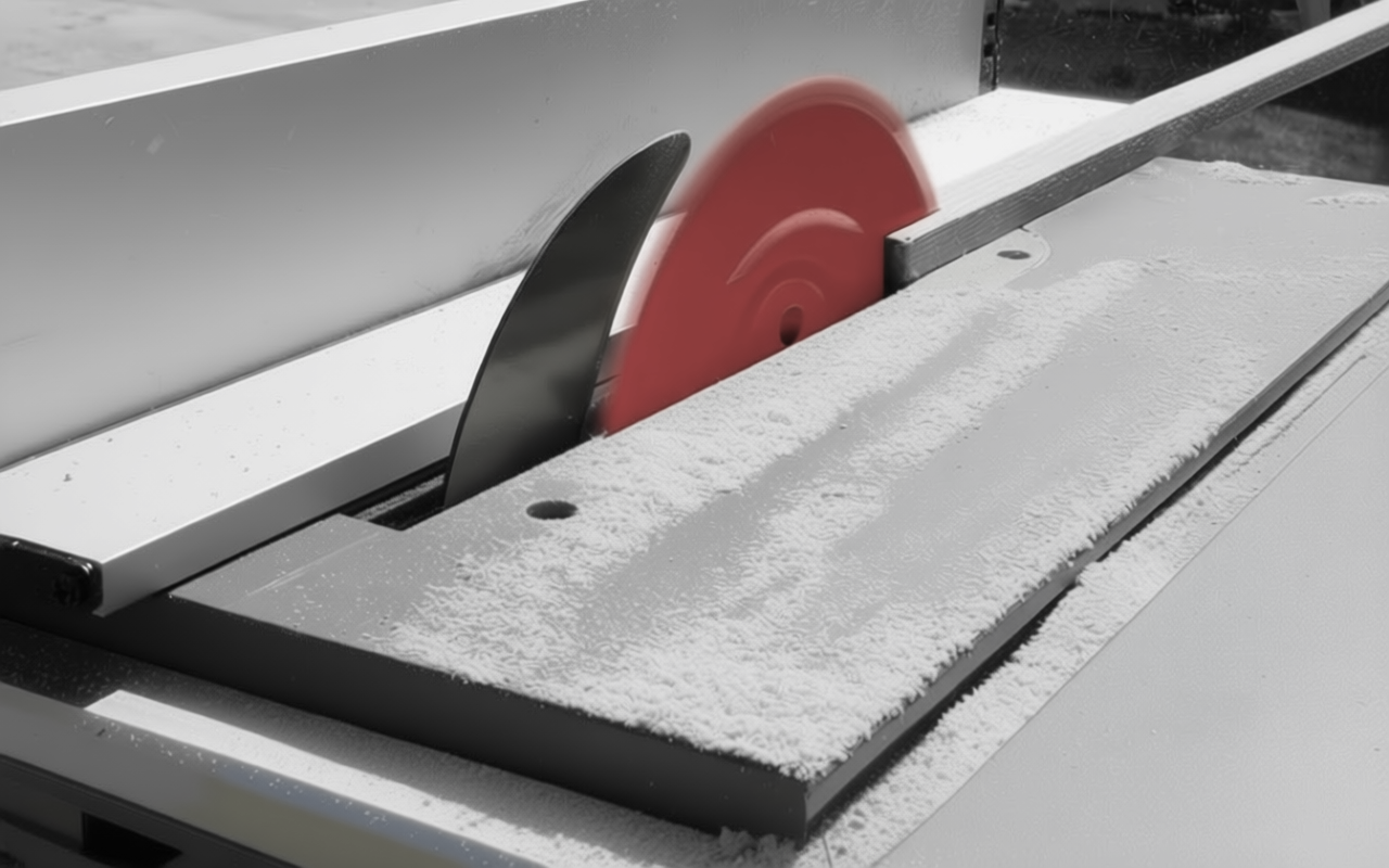 Sliding table panel saws