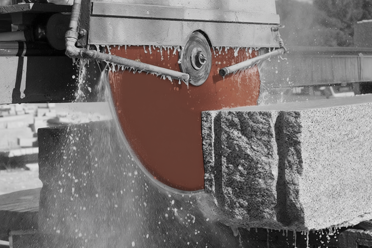 Disc-blade stone cutting machine tools