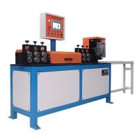 Straightening and cutting machine
