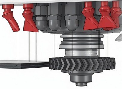 Straight-line glass edging machines