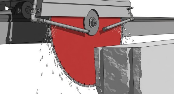 Disc-blade stone cutting machine tools